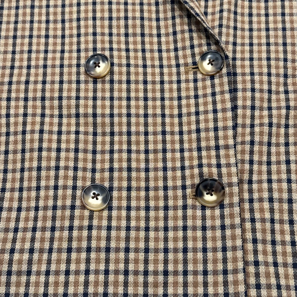 Madewell Caldwell Double Breasted Blazer in Mandell Plaid Size M #627 - Picture 3 of 11